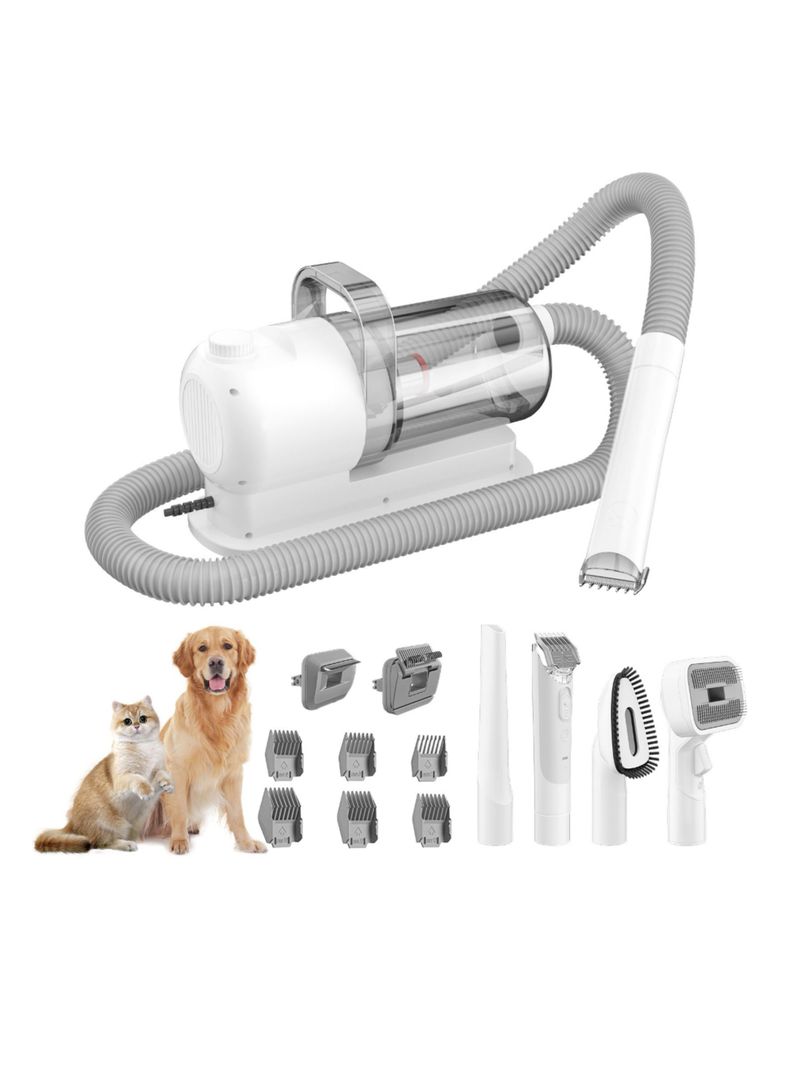 Kit Aseo Aspiradora Cortapelos Profesional 2 En 1 Mascotas-0