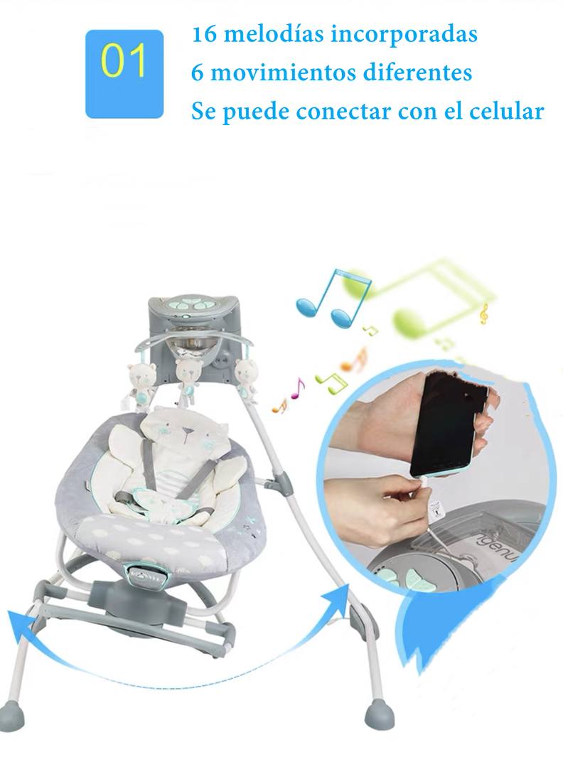 Columpio Mecedora Electrico 360° Ingenuity By Lubabycas-2