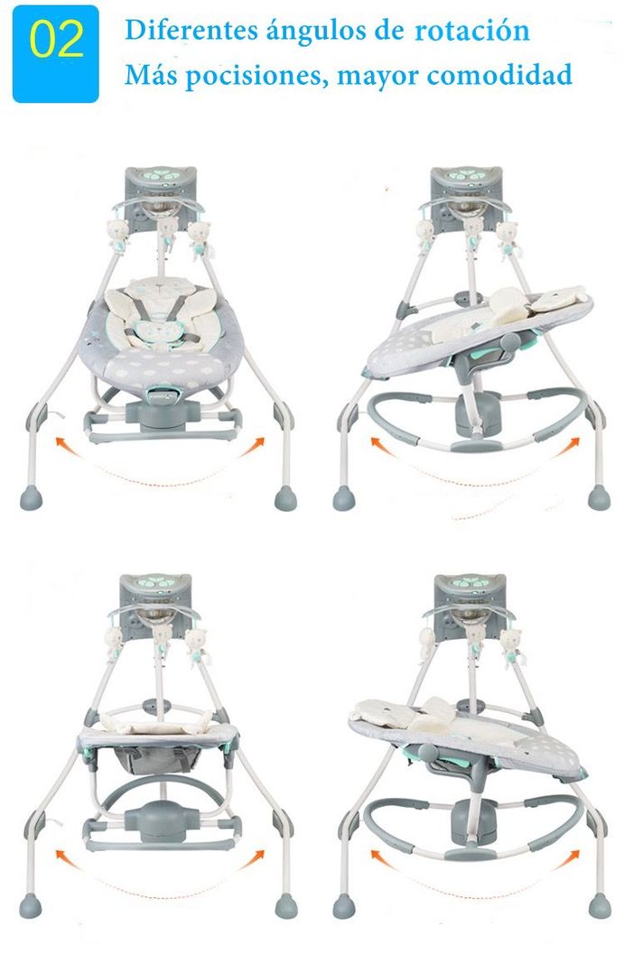 Columpio Mecedora Electrico 360° Ingenuity By Lubabycas-3