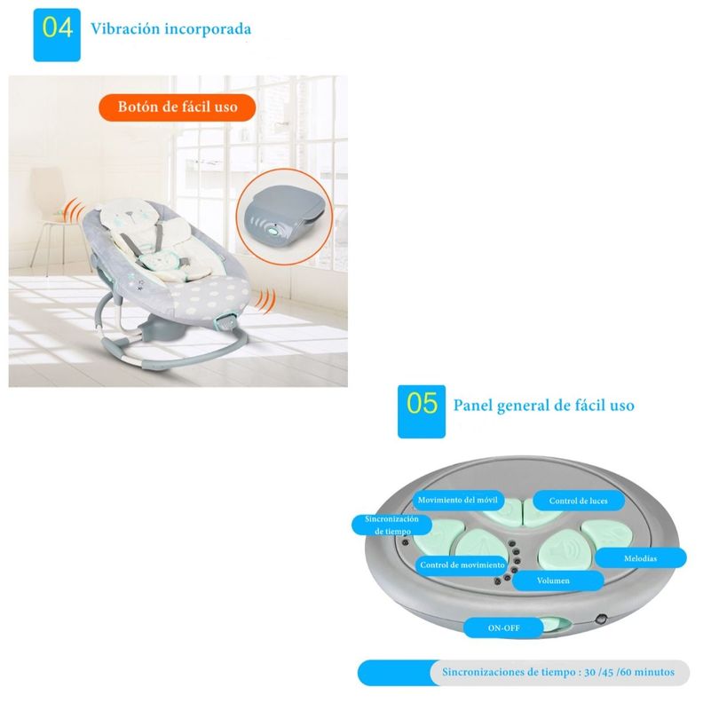 Columpio Mecedora Electrico 360° Ingenuity By Lubabycas-5