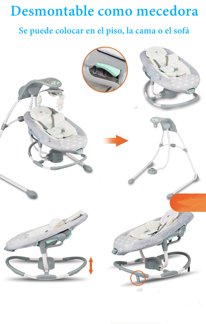 Columpio Mecedora Electrico 360° Ingenuity By Lubabycas-6