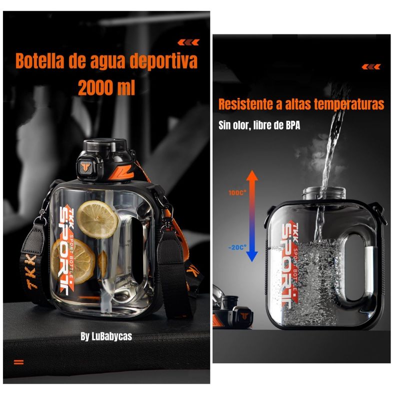 Botella de Agua Multifuncional Con Accesorios LuBabycas-1