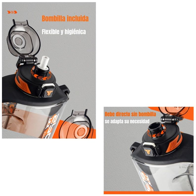 Botella de Agua Multifuncional Con Accesorios LuBabycas-2