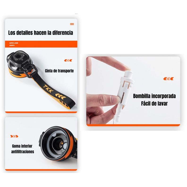 Botella de Agua Multifuncional Con Accesorios LuBabycas-4