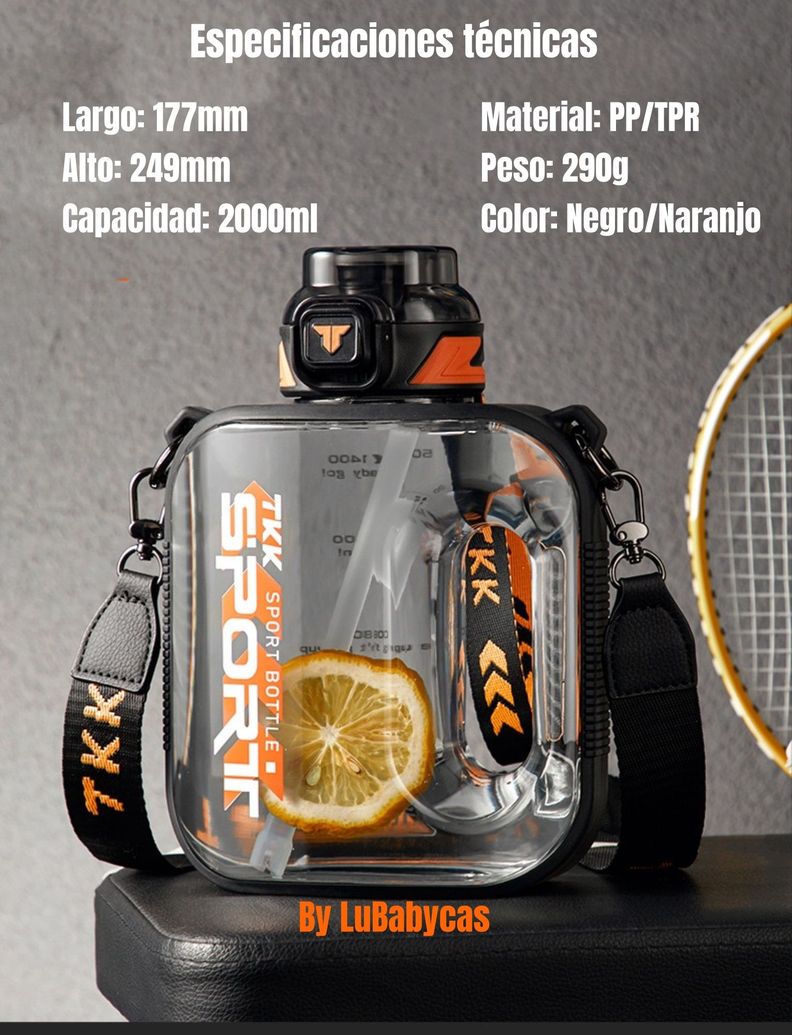 Botella de Agua Multifuncional Con Accesorios LuBabycas-7