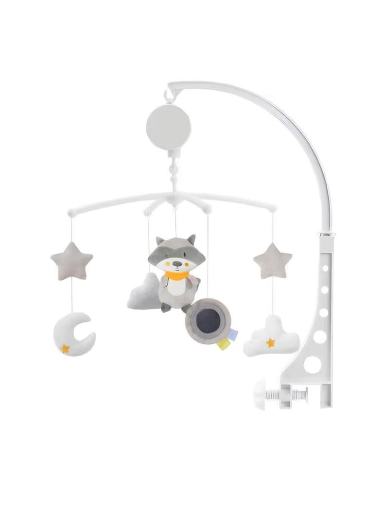 Movil Musical 360 Con Caja LuBabycas Mapache LuBabycas Gris