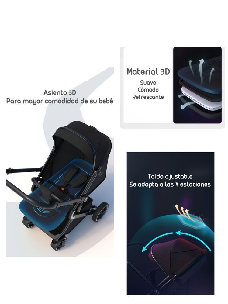 Coche De Paseo Reversible Multiposiciones Lubabycas Minnie-2
