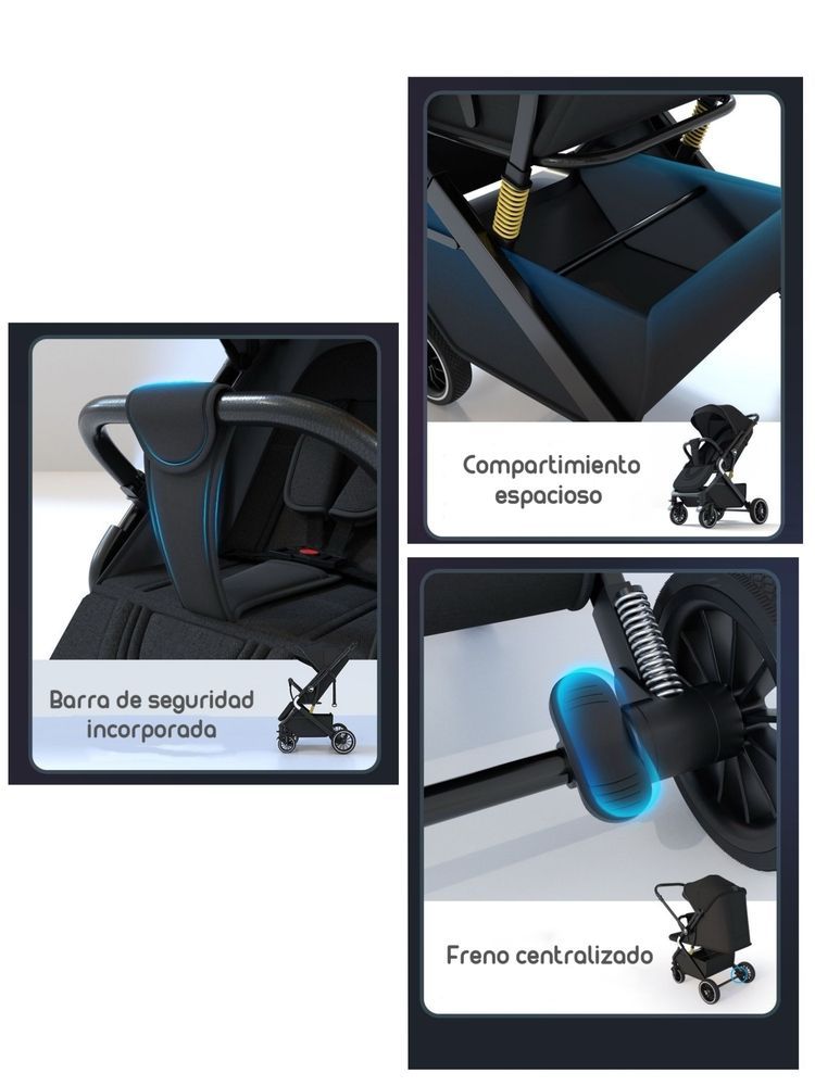 Coche De Paseo Reversible Multiposiciones Lubabycas Minnie-6