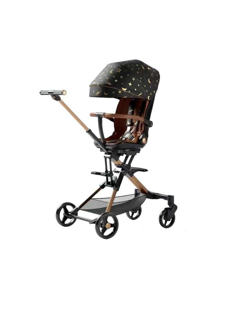 Coche De Paseo 360° Reclinable Playkids Negro Lubabycas-0