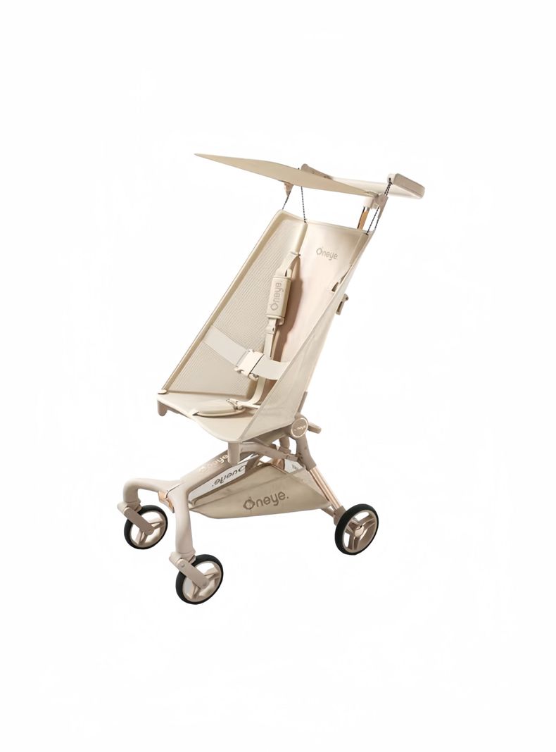 Coche de Paseo Ultra Liviano Oneye Dorado LuBabycas