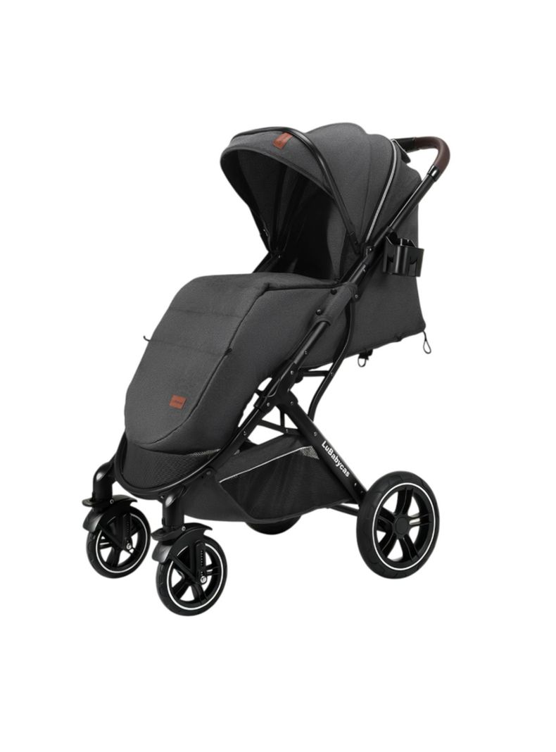 Coche de Paseo Bebe Con Cubre Pies Hera Negro LuBabycas