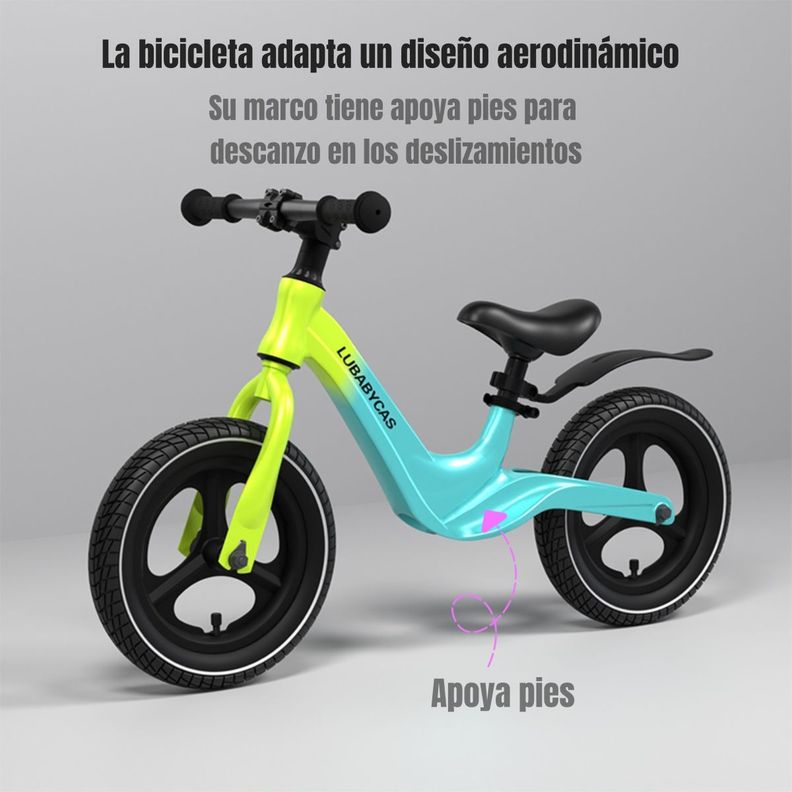 Bicicleta Equilibrio Últra Resistente LuBabycas Rosada-6