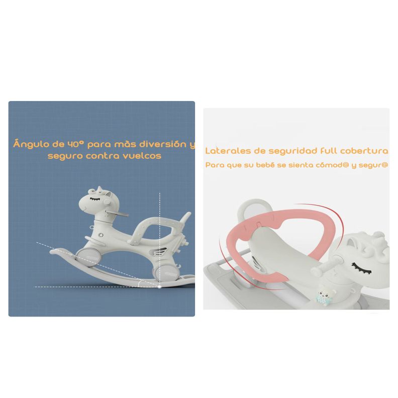 Correpasillo Andador Balance 3 En 1 Con Accesorios Blanco-5