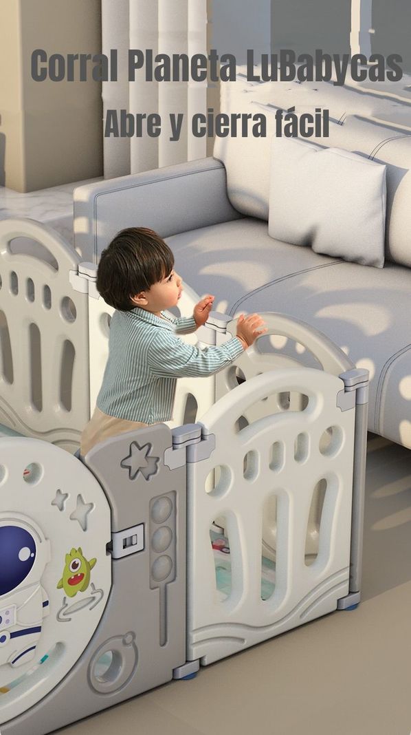 Corral Bebe Armado 160x191cm Con Accesorios Lubabycas-1
