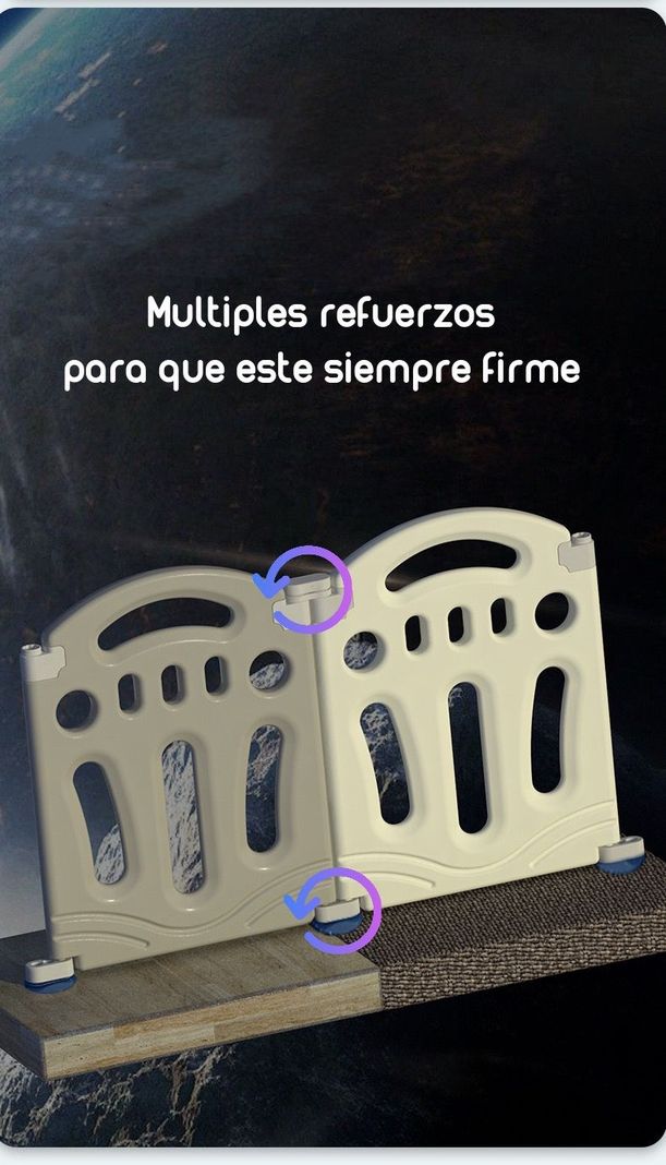 Corral Bebe Armado 160x191cm Con Accesorios Lubabycas-5