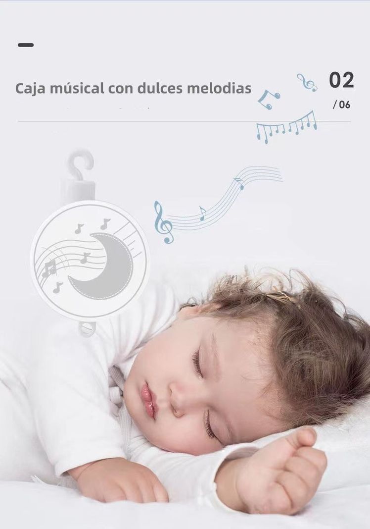 Móvil Musical 360° Con Caja Lubabycas Buho-3