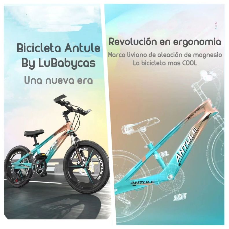 Bicicleta Infantil 8-10 Años Aro 20 Lubabycas Verde-1