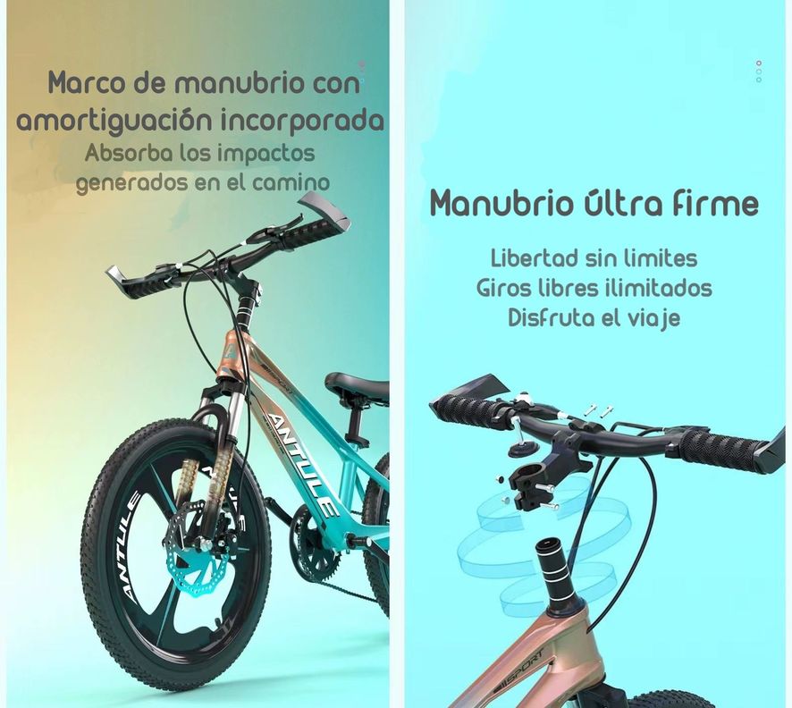 Bicicleta Infantil 8-10 Años Aro 20 Lubabycas Verde-2