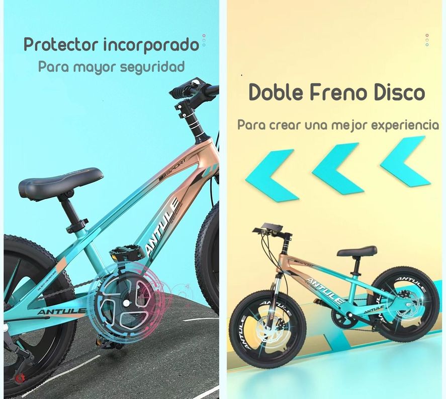 Bicicleta Infantil 8-10 Años Aro 20 Lubabycas Verde-4