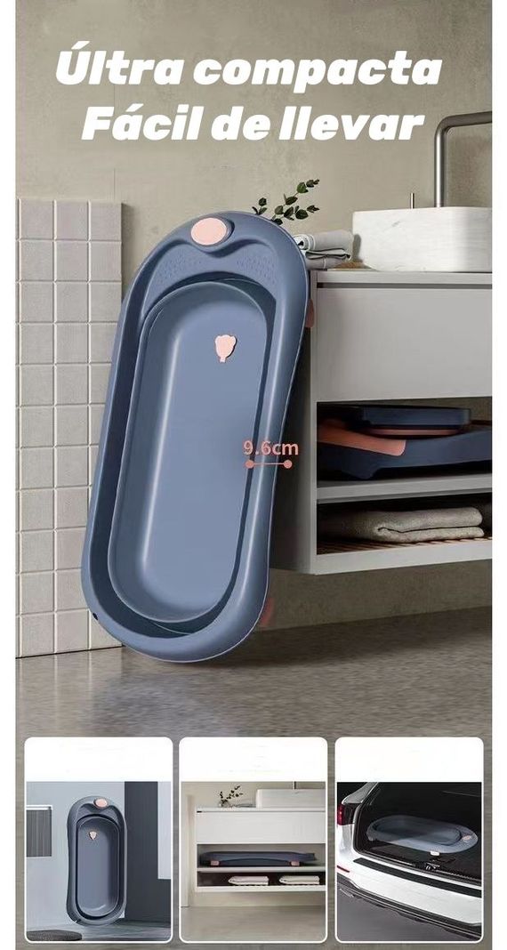 Bañera Premium Con Lavapelo Y Accesorios Lubabycas Naranja-5
