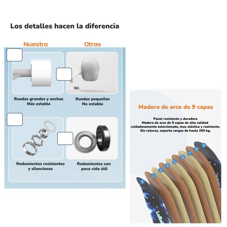 Skate Patineta De Madera Con Luces Freestyle Negra LuBabycas-4