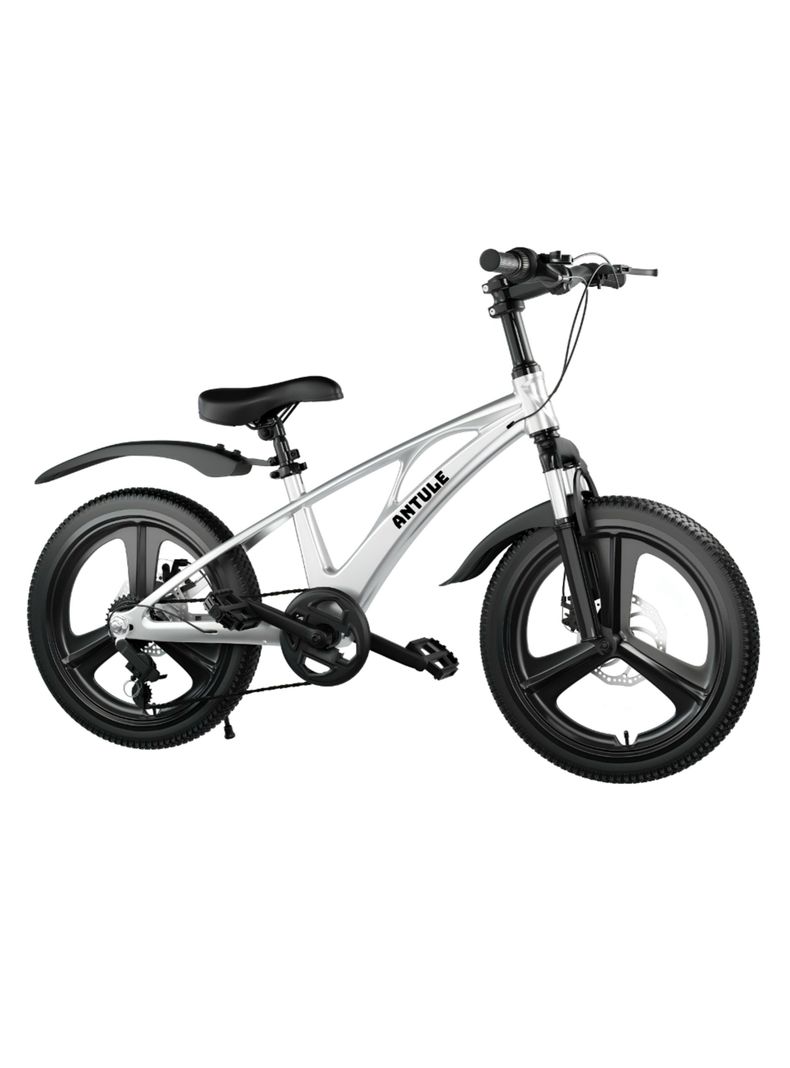Bicicleta Infantil 6-8 Anos Aro 18 City LuBabycas Gris