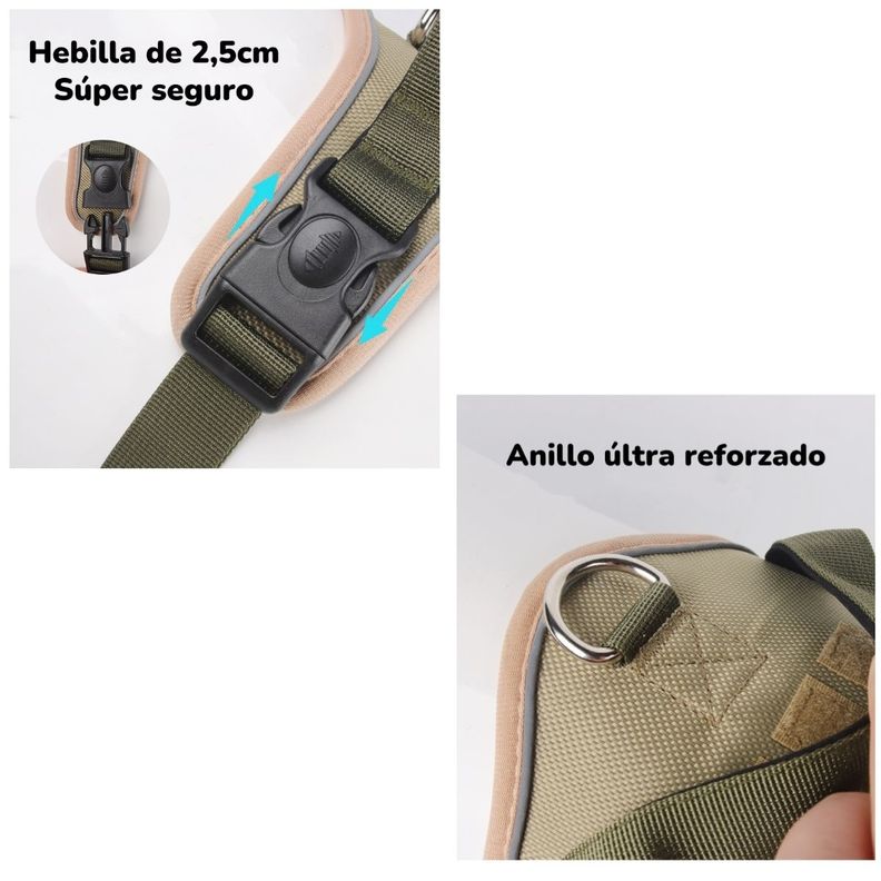 Arnés Para Perro Ajustable Con Correa Reflectantes Mimi M-7