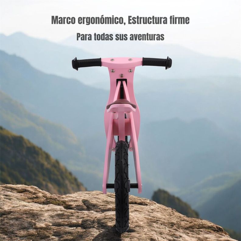 Bicicleta de Equilibrio Madera Wood LuBabycas-3