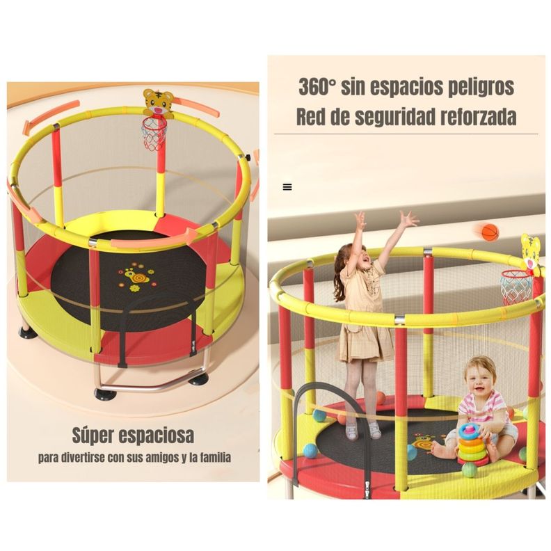 Cama Elástica Resistente 150cm Más Juegos By LuBabycas-3