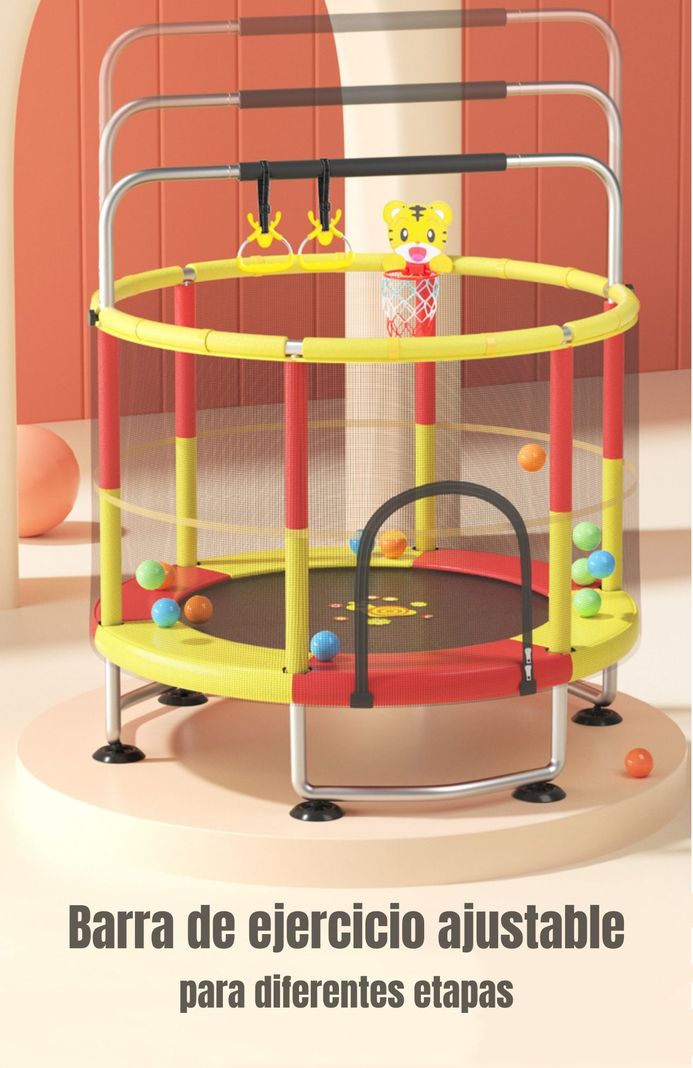 Cama Elástica Resistente 150cm Más Juegos By LuBabycas-2