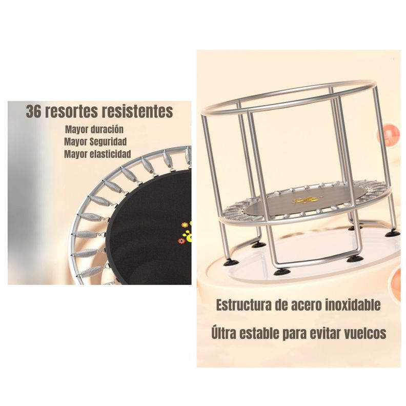 Cama Elástica Resistente 150cm Más Juegos By LuBabycas-5