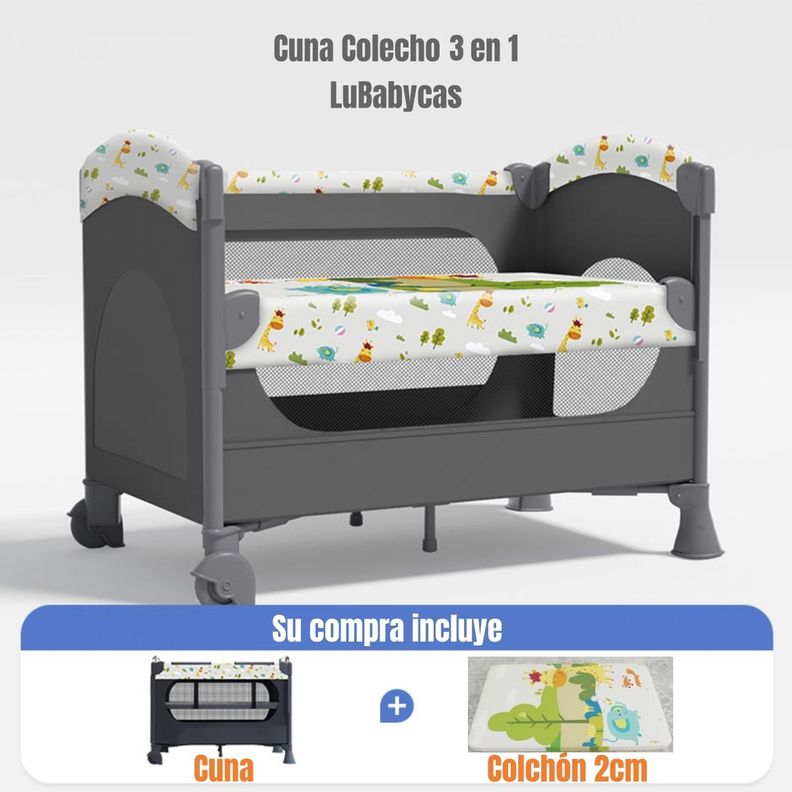 Cuna Colecho Corral 3 En 1 Lubabycas Jirafa-1