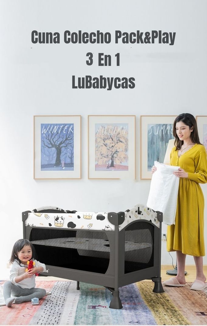 Cuna Colecho Corral 3 En 1 Lubabycas Jirafa-2