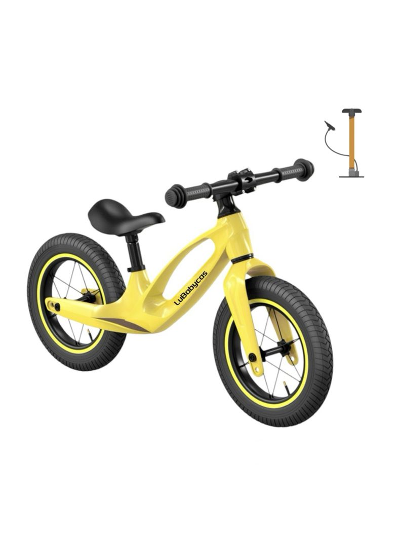 Bicicleta de Equilibrio Convertible Aro 12 y 14 Amarilla-0