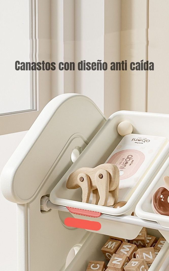 Estante Infantil Organizador De Juguetes Blanco By LuBabycas-4