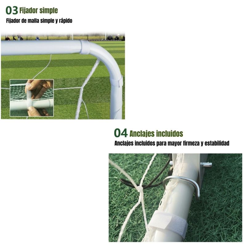 Arco De Fútbol 183x91cm Con Bolso De Transporte LuBabycas-4