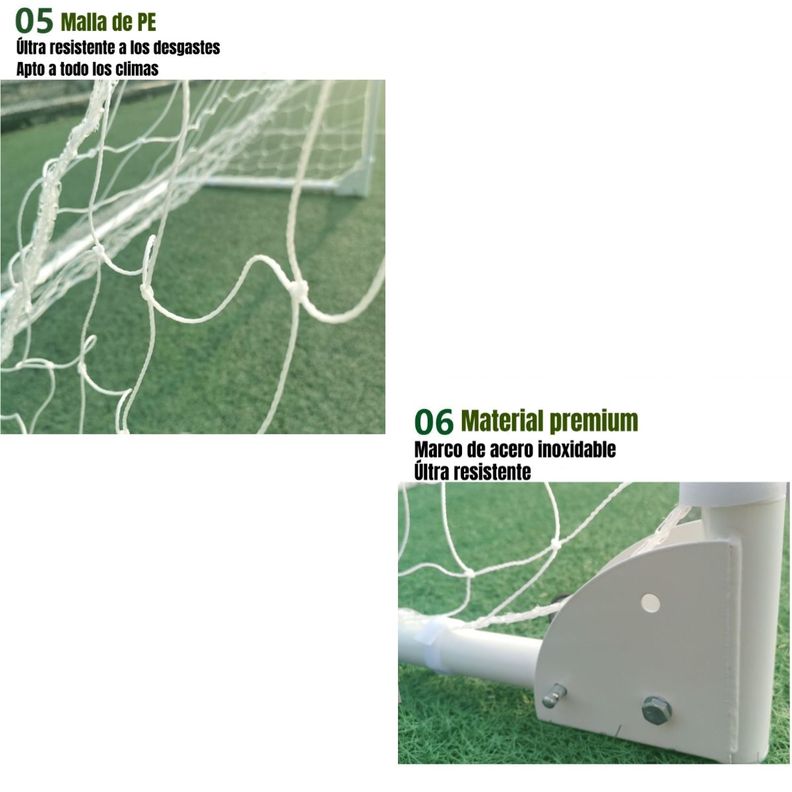 Arco De Fútbol 183x91cm Con Bolso De Transporte LuBabycas-5