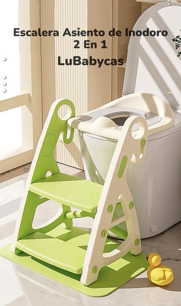 Asiento Adaptador Escalera Inodoro Niños Rosado LuBabycas-1