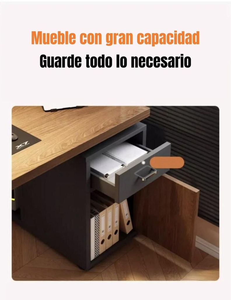 Escritorio 120cm Con Cajones Y Compartimiento Sky LuBabycas-3