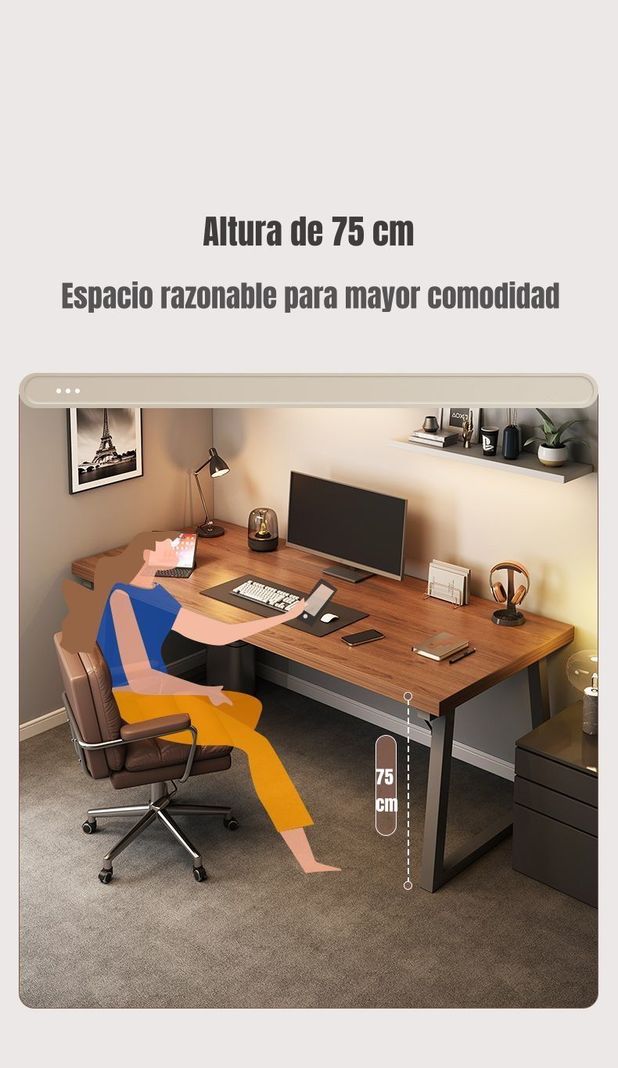 Escritorio Mesa 140*60*75cm By LuBabycas-6