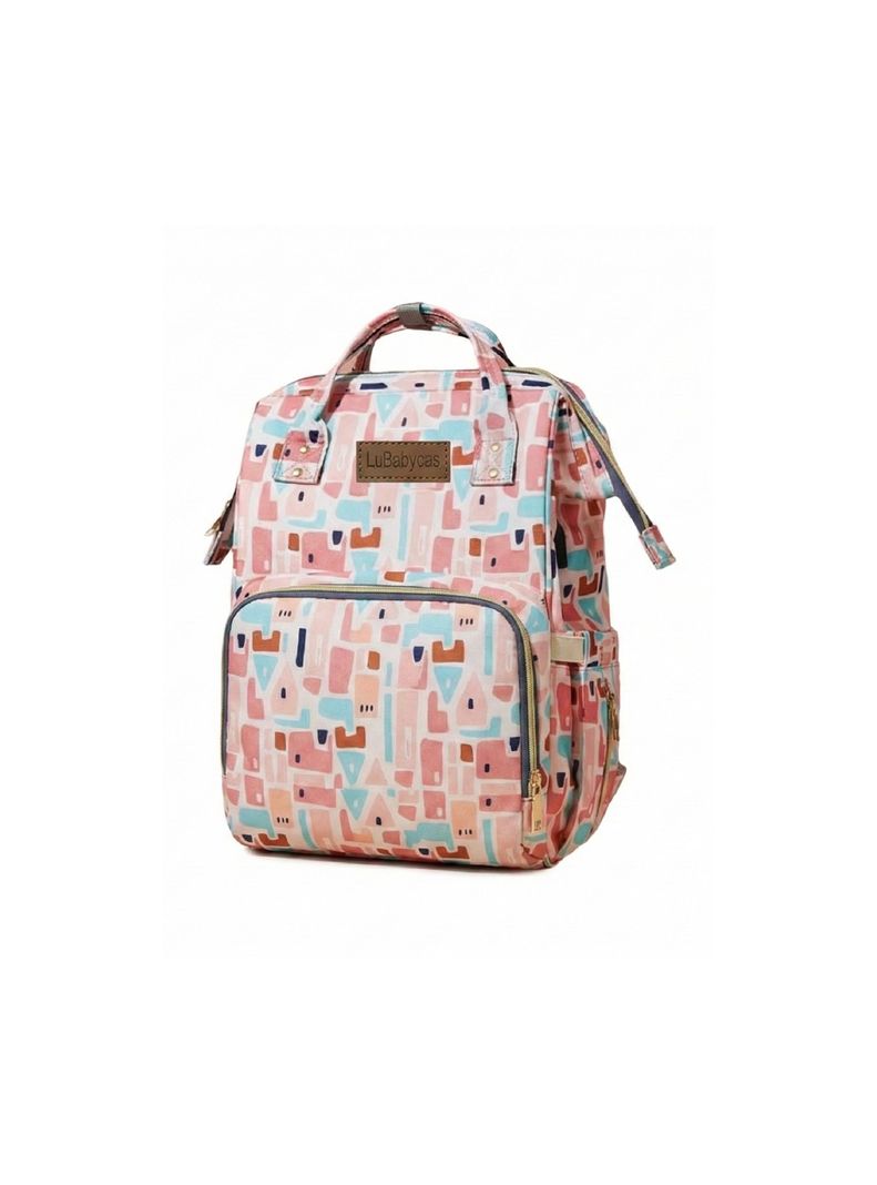 Mochila Maternal Impermeable Con USB Priam Rosada LuBabycas Rosado