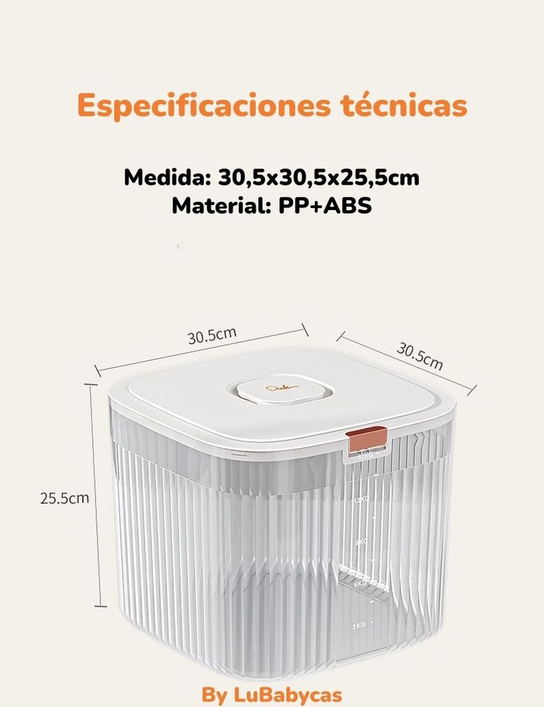 Contenedor De Alimentos Para Mascotas 30KG By LuBabycas-7