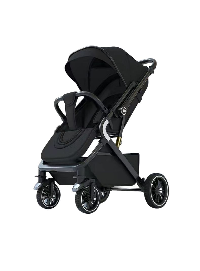 Coche De Paseo Reversible Premium Lubabycas Negro-0