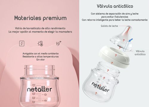 Set 2 Mamaderas Con Protectores 3 Chupetes Caja Lubabycas-6