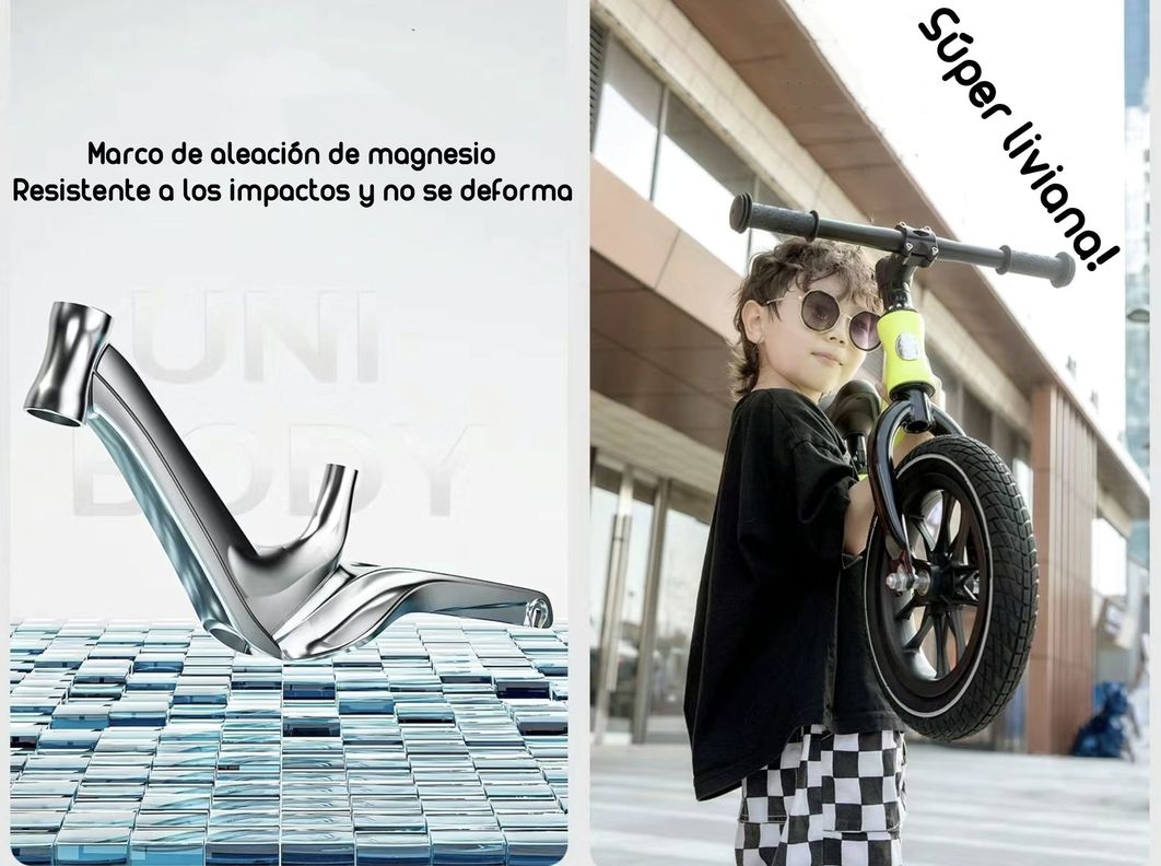 Bicicleta De Equilibrio Aprendizaje 2-8años Lubabycas Rosada-3