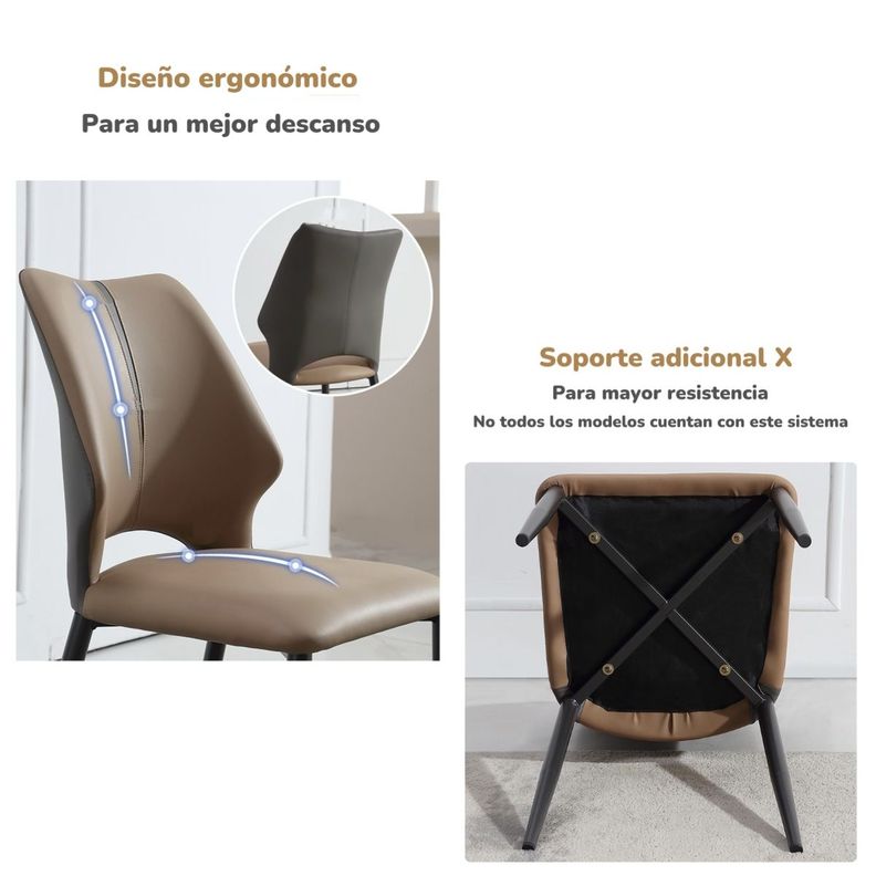 Pack 2 Sillas De Comedor Estilo Italiano Zeker By LuBabycas-6