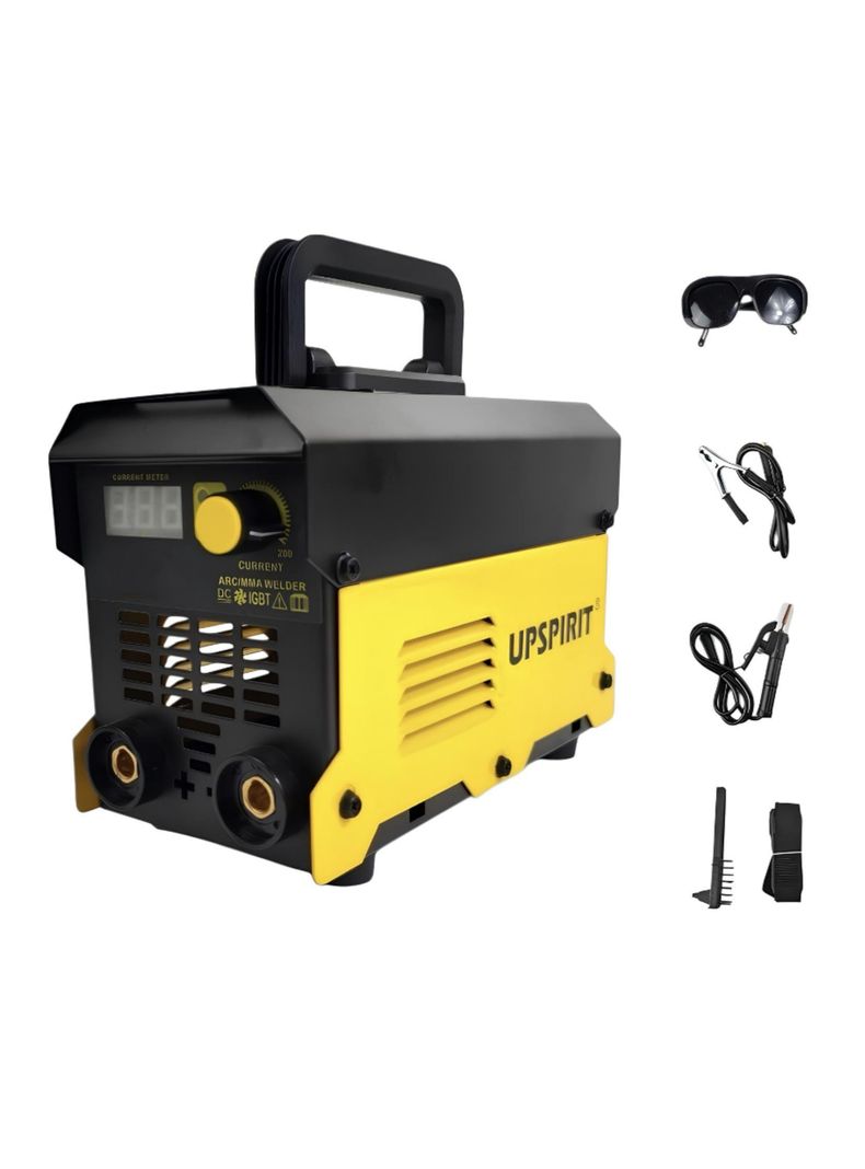 Soldadora Inverter 120A 220V Con Accesorios H01 Amarillo