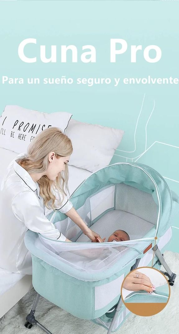 Cuna Moisés Con Accesorios Gris Lubabycas-3