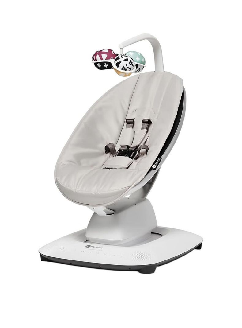 Mecedora Electrica Con Melodias Bluetooth 4 Moms LuBabycas Gris