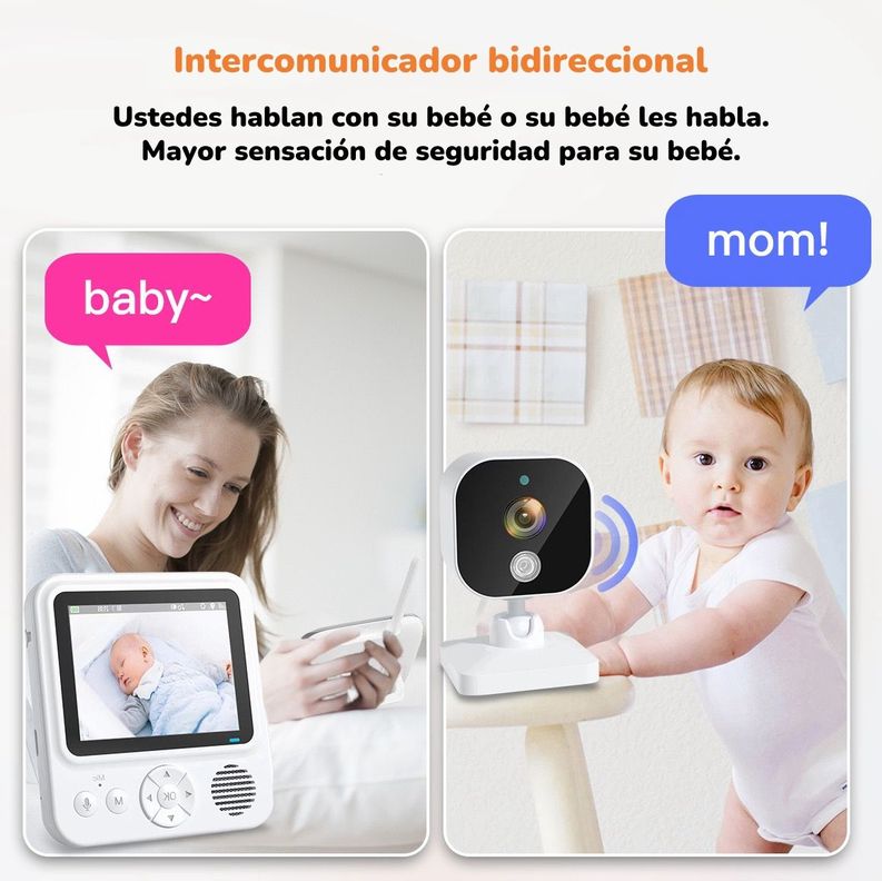 Cámara Monitor Inteligente 720P Pantalla 2,8″ LuBabycas-2